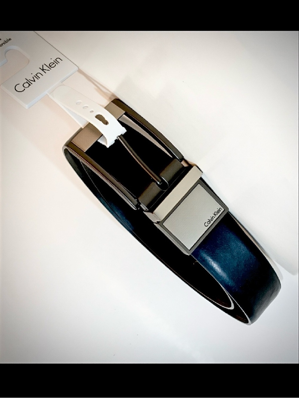 Men’s Calvin Klein Reversible Black/Brown Leather Belt